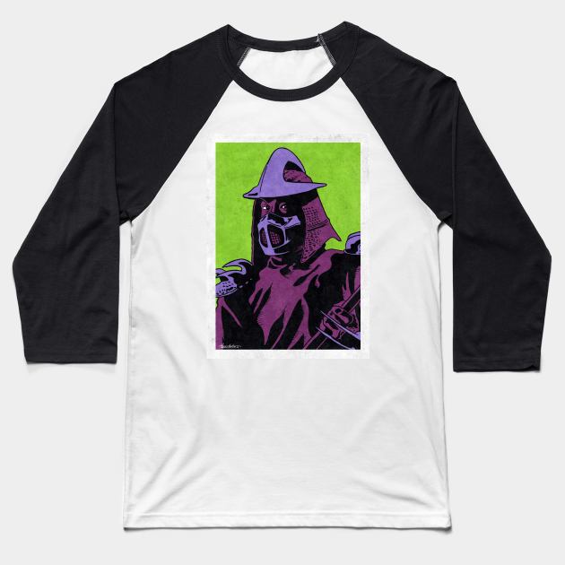 SHREDDER (Pop Art) Baseball T-Shirt by Famous Weirdos